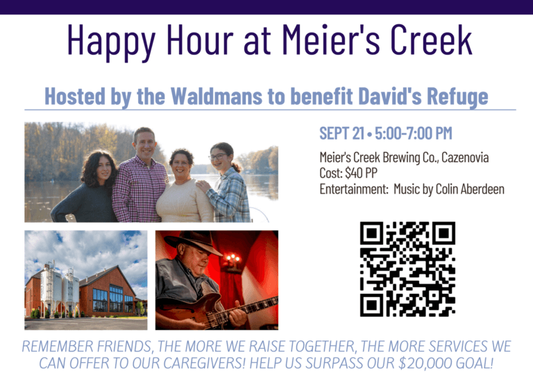 Happy Hour at Meier’s Creek hosted by the Waldmans